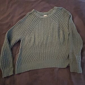 a new day Textured Knit Sweater in Forest Green